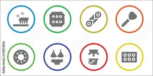 cream icon set