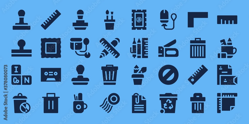 Fototapeta premium supplies icon set