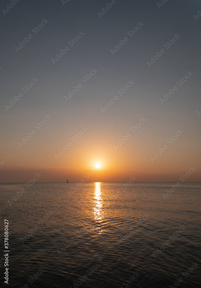 Sunset over private beach area in the Eastern Province of Saudi Arabia Sunset over private beach area in the Eastern Province of Saudi Arabia