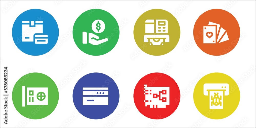 debit icon set debit icon set