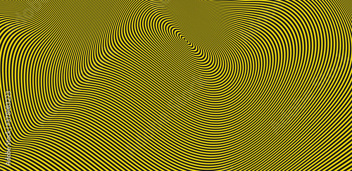 Wallpaper Mural Abstract circular striped background. Pattern with optical illusion. 3D geometrical vector illustration. Torontodigital.ca