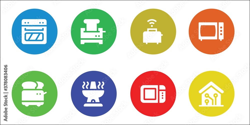 appliances icon set