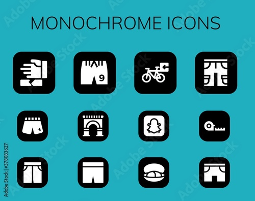 Modern Simple Set of monochrome Vector filled Icons © Anna