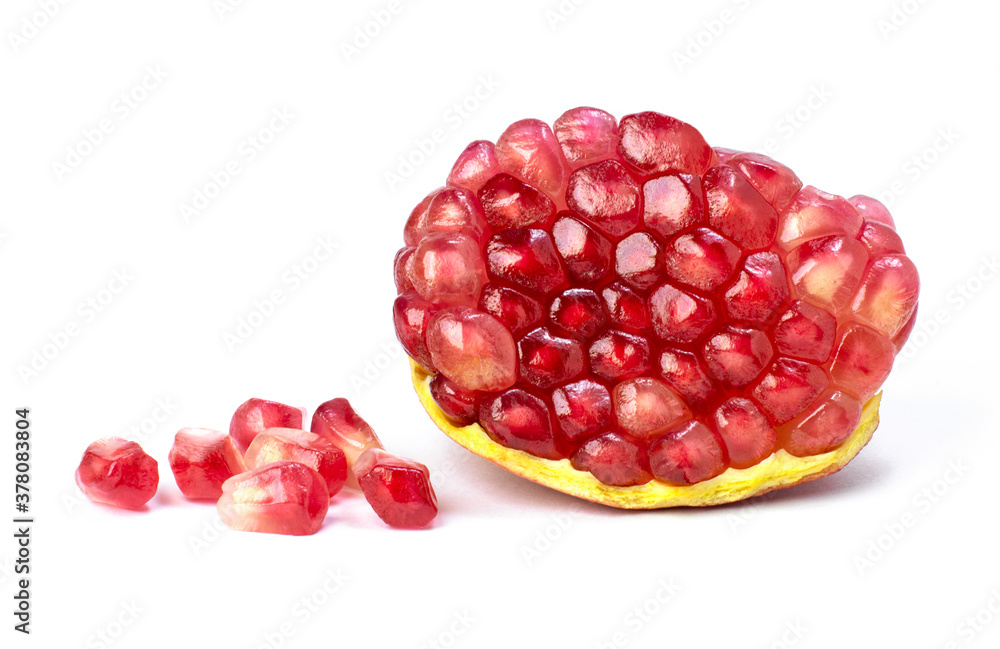 pomegranate isolated on white background pomegranate isolated on white background