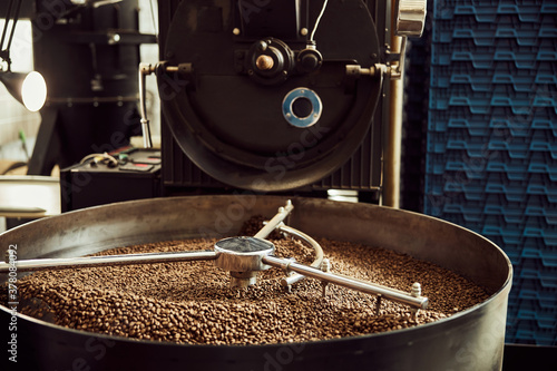 Bild auf Leinwand Professional equipment for roasting and cooling coffee beans