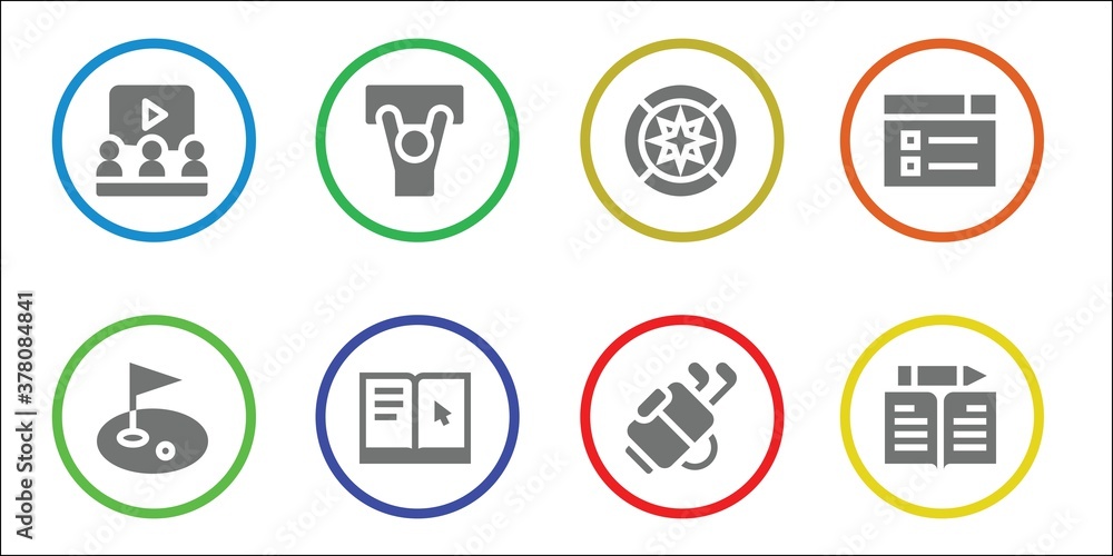 Modern Simple Set of course Vector filled Icons Modern Simple Set of course Vector filled Icons