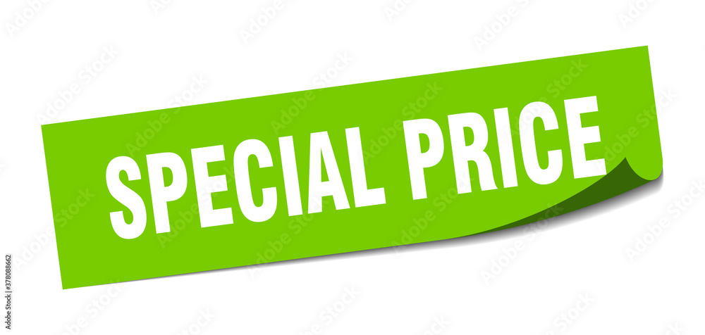special price sticker. square isolated label sign. peeler special price sticker. square isolated label sign. peeler