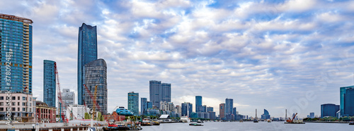modern city skyline of  shanghai in china