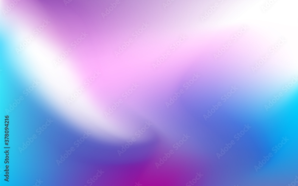 Abstract Blurred blue teal pink purple white background. Soft light gradient wave backdrop with place for text. Vector illustration for your graphic design, banner, poster or wallpapers website