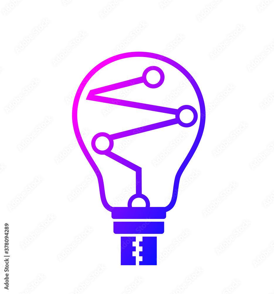 Bulb usb logo design vector Bulb usb logo design vector