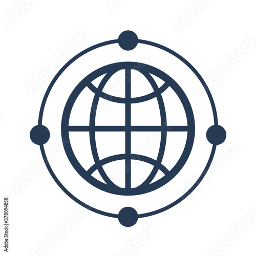 Global communication icon
