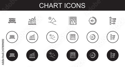 chart icons set