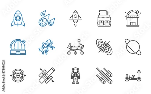 rocket icons set