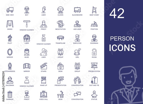 person icons set