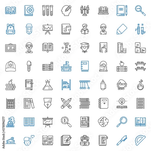 study icons set