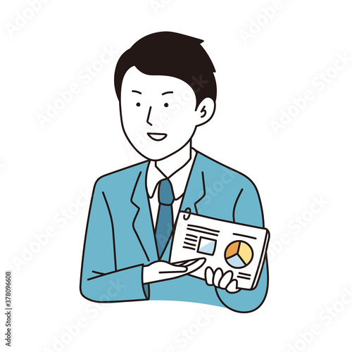 提案するビジネスマン