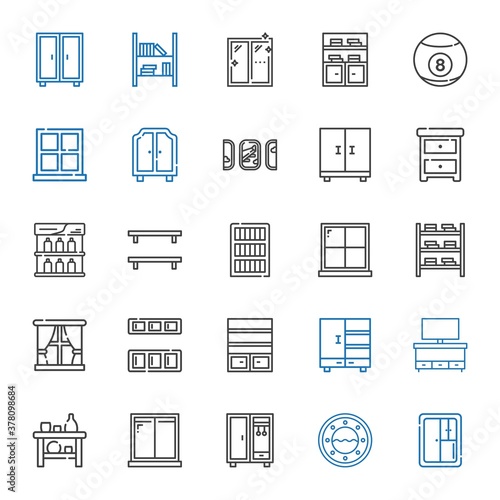 shelf icons set