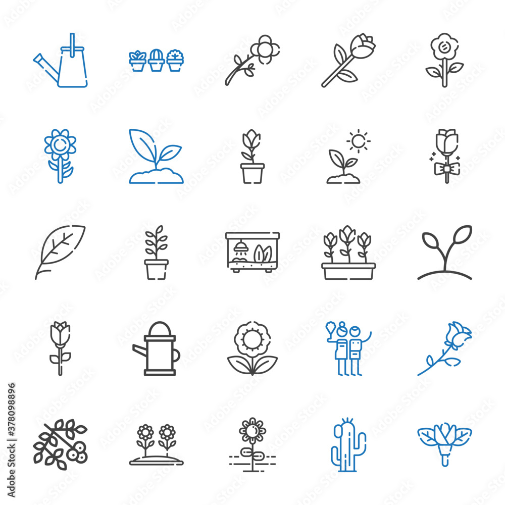 flora icons set flora icons set