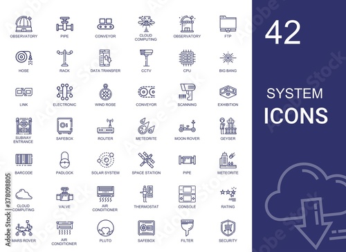 system icons set