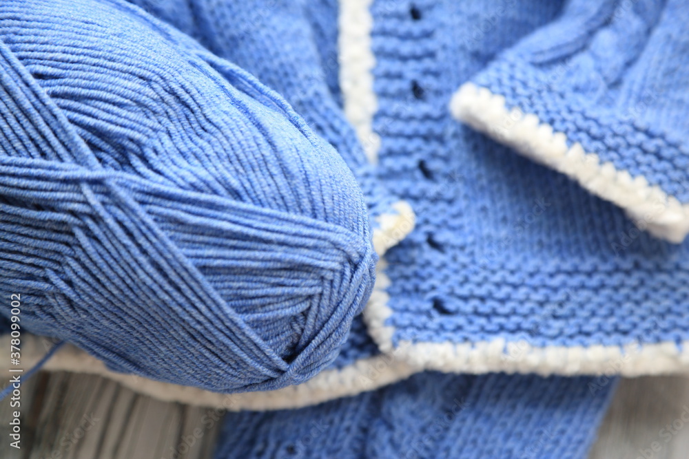 Blue handmade clothes yarn Blue handmade clothes yarn