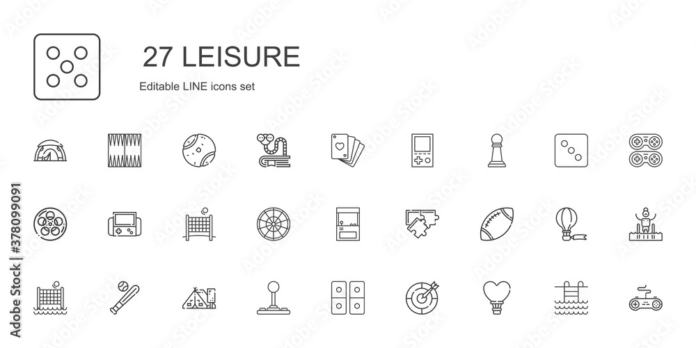 leisure icons set leisure icons set