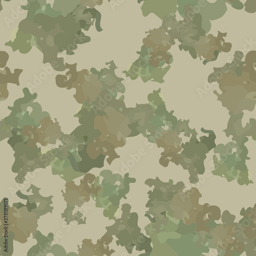 Forest camouflage of various shades of green and brown colors