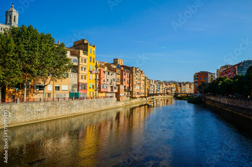River view in Girona, Spain
