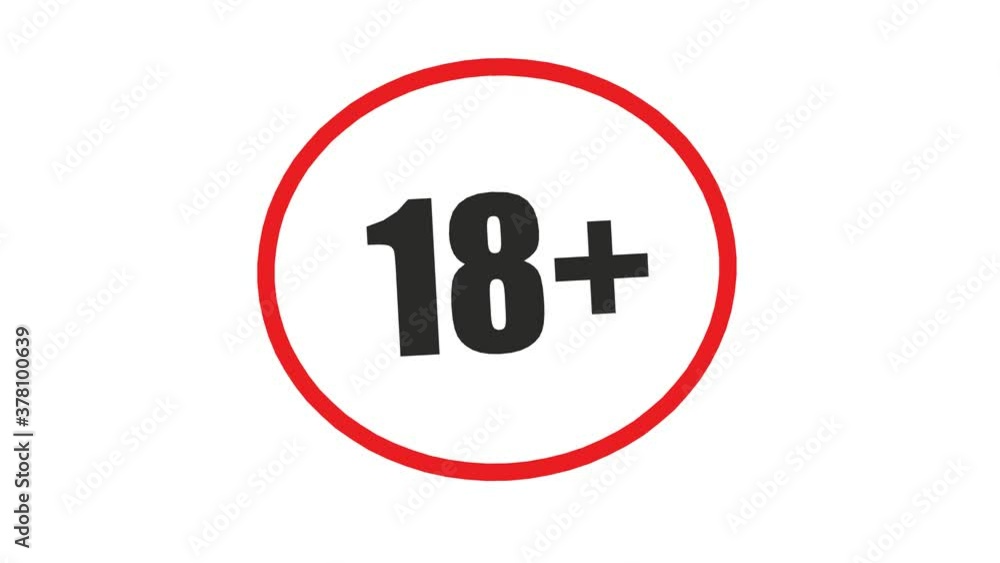 Under 18 sign warning symbol. Over 18 only censored. Sixteen age older forbidden adult content. 3d render Under 18 sign warning symbol. Over 18 only censored. Sixteen age older forbidden adult content. 3d render