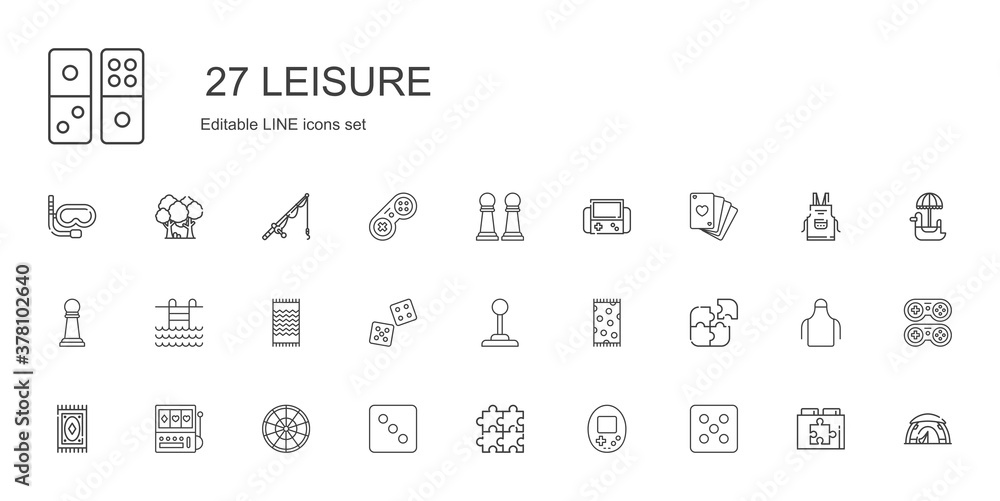 leisure icons set leisure icons set
