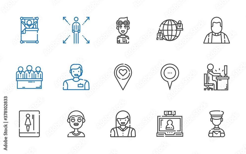 people icons set people icons set