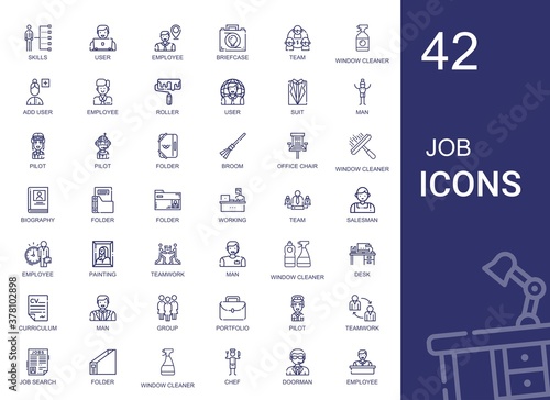 job icons set
