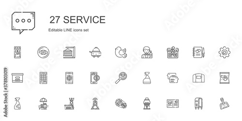 service icons set