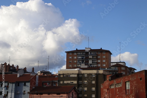 Urban view in a neighborhood of Bilbao