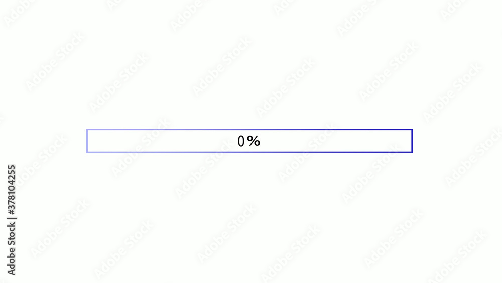 Blue color waiting loading bar icon on white background Blue color waiting loading bar icon on white background