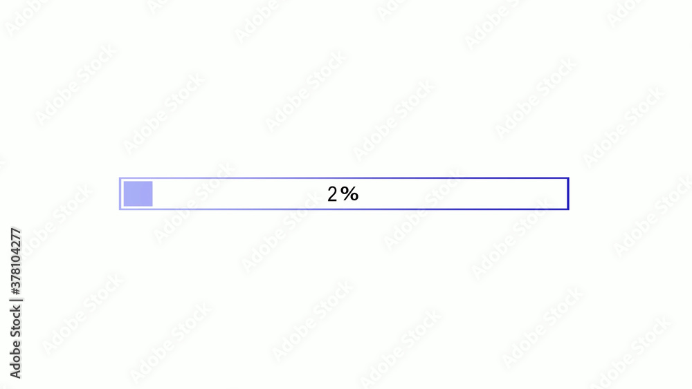 Blue color waiting loading bar icon on white background Blue color waiting loading bar icon on white background
