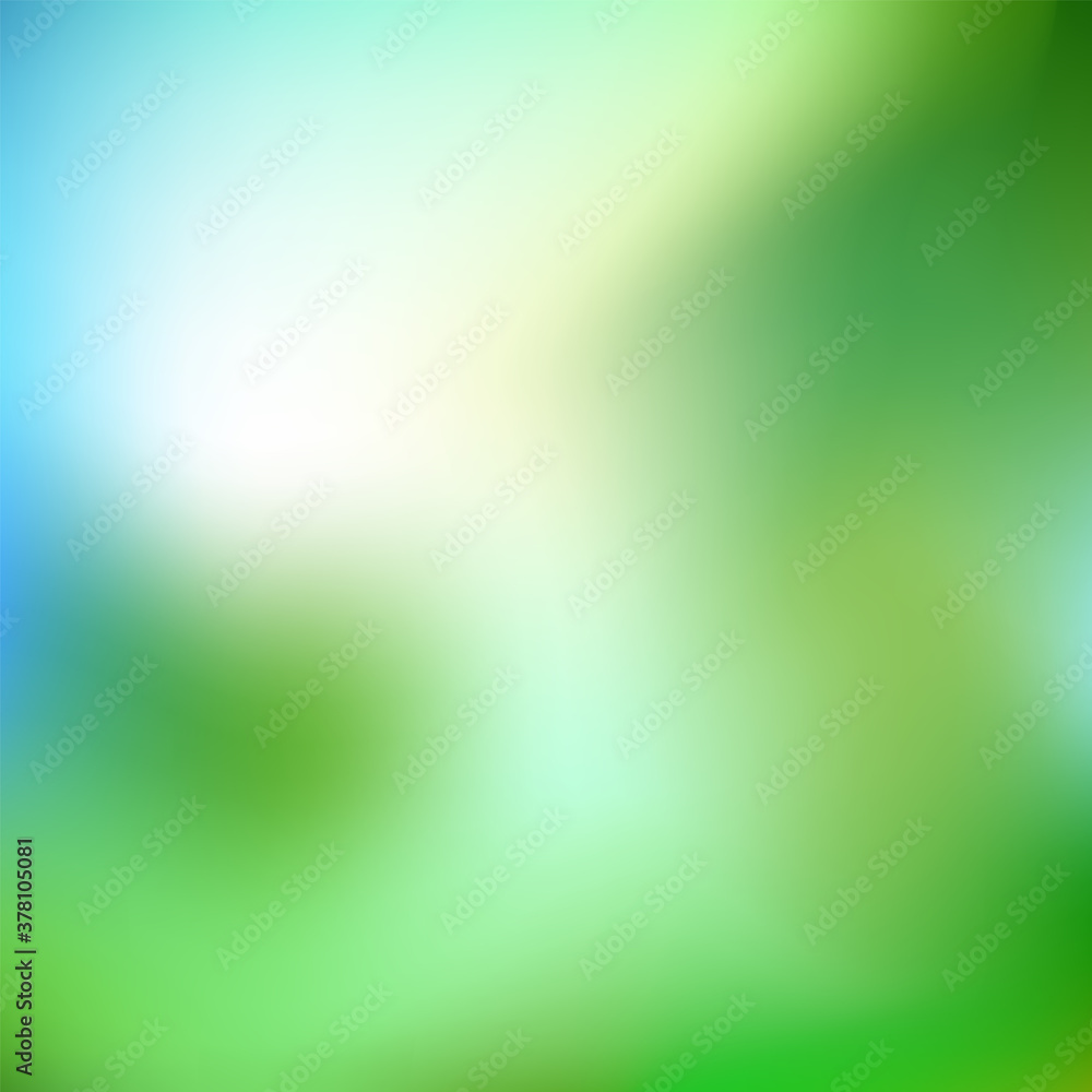 Nature blurred background. Abstract Green Blue gradient with light backdrop. Vector illustration. Ecology concept for your graphic design, banner, poster, wallpapers, website Nature blurred background. Abstract Green Blue gradient with light backdrop. Vector illustration. Ecology concept for your graphic design, banner, poster, wallpapers, website