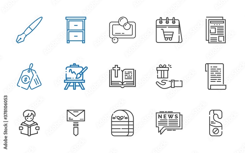 Fototapeta premium paper icons set