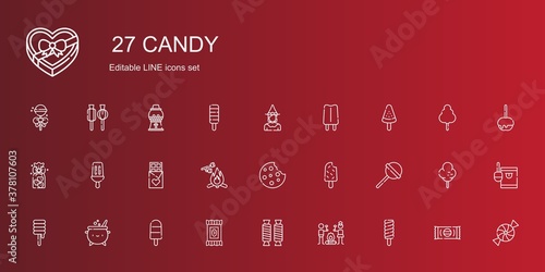 candy icons set