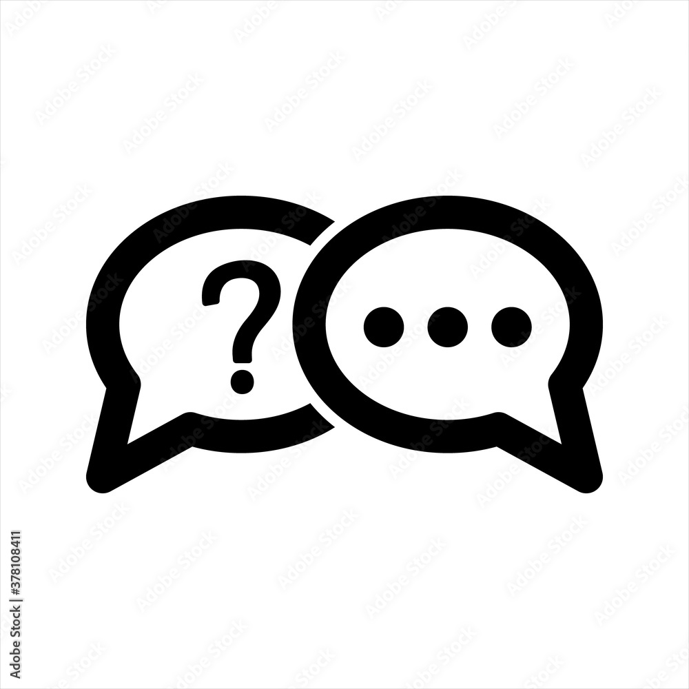 Obraz premium Interview Question Icon. 