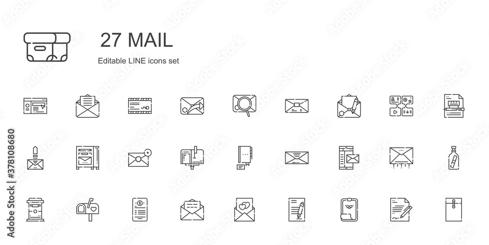mail icons set mail icons set
