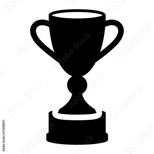  Trophy icon in modern style 