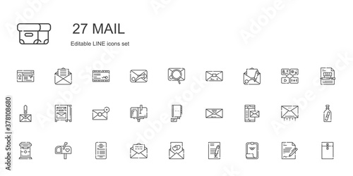 mail icons set