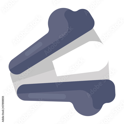 
Vector of pin remover stapler, editable style 
