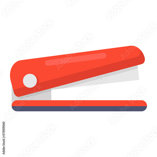 
Vector of stapler in modern style, staple press
