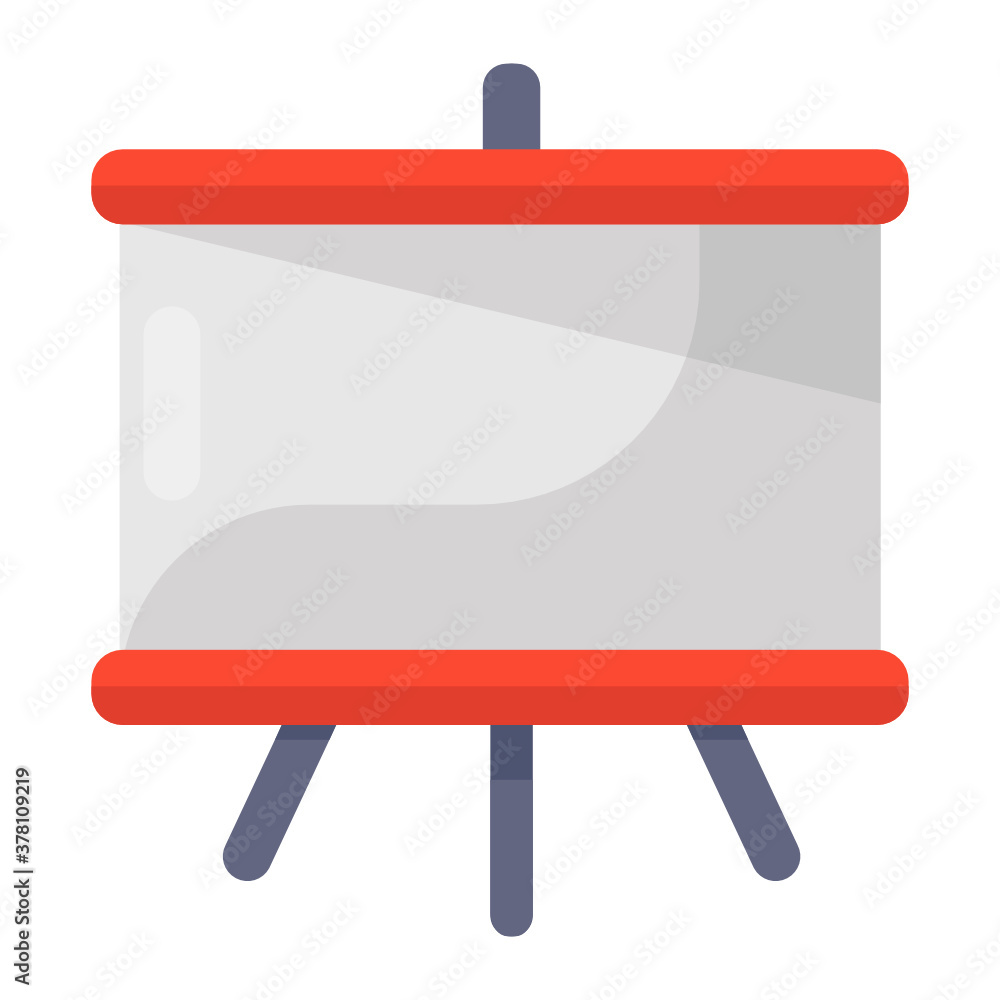A vector of writing board on stand, editable icon
A vector of writing board on stand, editable icon
