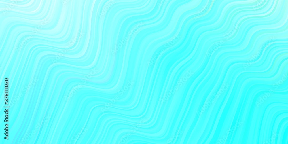 Obraz premium Light Blue, Green vector template with bent lines.