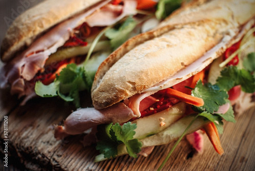 Fotografija Closeup shot of deliciously made sandwiches