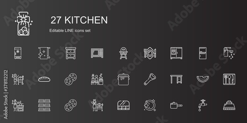 kitchen icons set