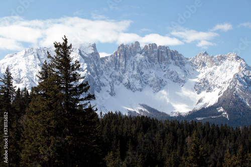 Der Rosengarten ist ein Hochgebirge in den Südtiroler Alpen. Alpen, Südtirol, UNESCO-Weltnaturerbe Italien, , Europa © Klaus Nowottnick