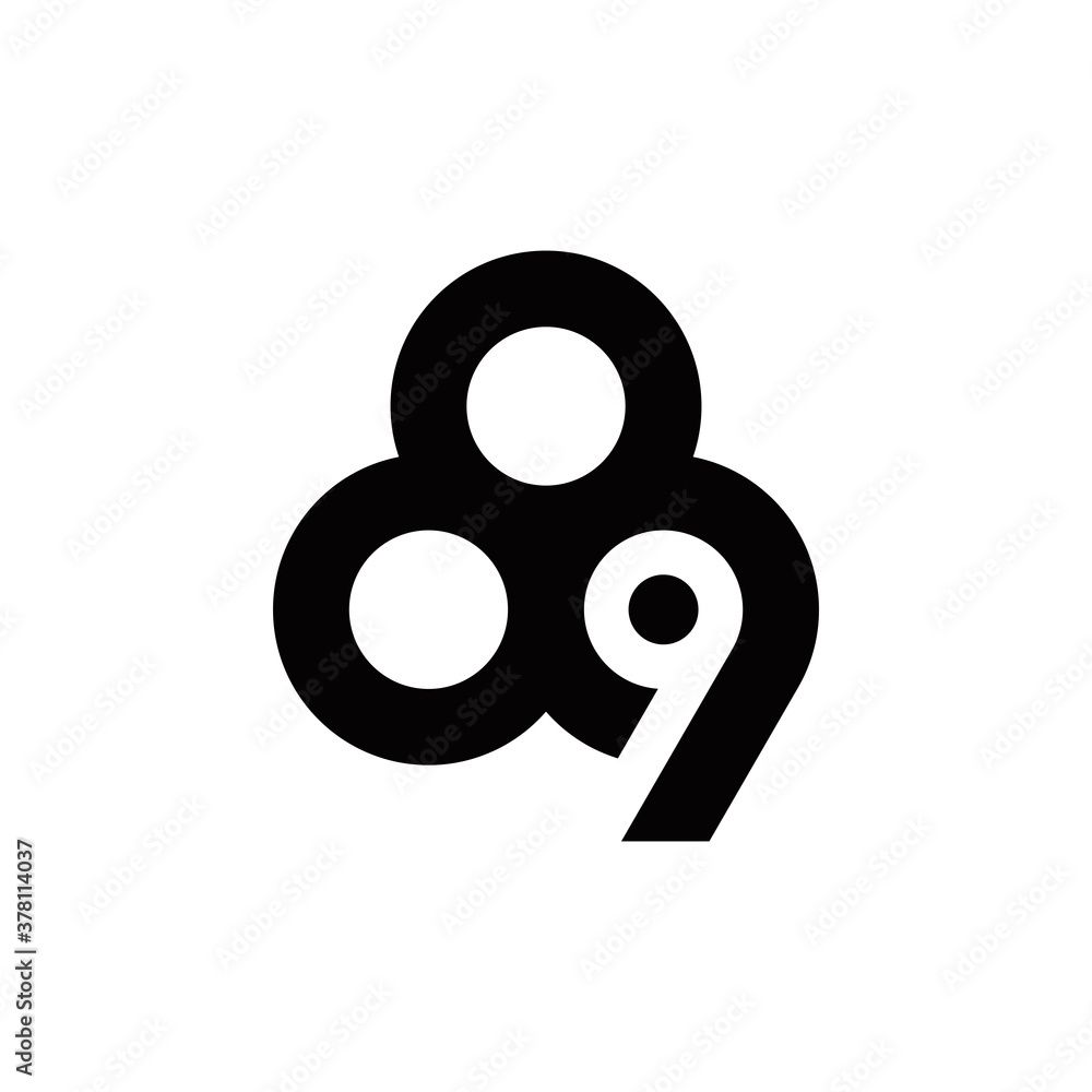 8 9 89 number cloud logo design vector symbol graphic idea creative 8 9 89 number cloud logo design vector symbol graphic idea creative